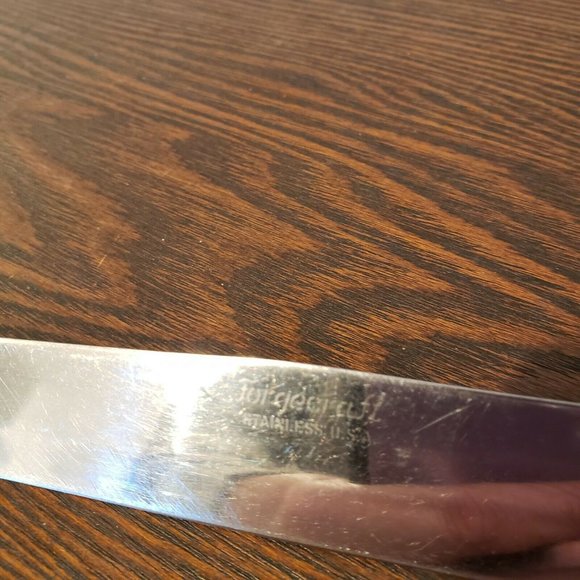 Vtg Forgecraft Stainless Steel 8" Blade Wooden Handle Carving Knife Made in USA - Picture 2 of 9